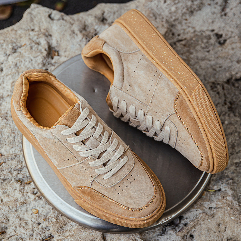 Damen Sneaker Sportlich Veloursleder Komfort Schuhe