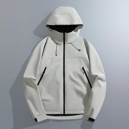 Wetterfeste Herren Outdoorjacke mit verstellbarer Kapuze