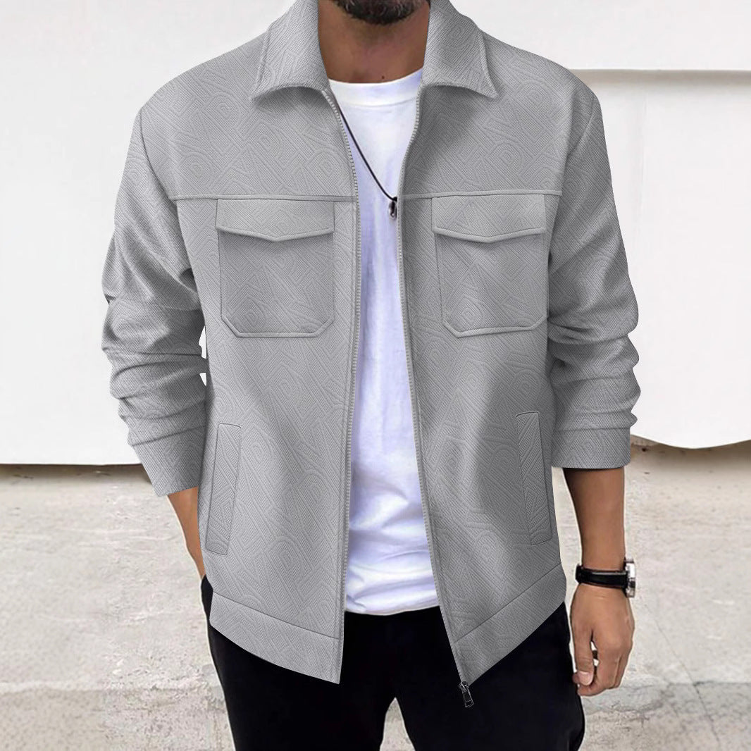 Herren Freizeitjacke Modern mit Taschen Schnitt Berlin Style