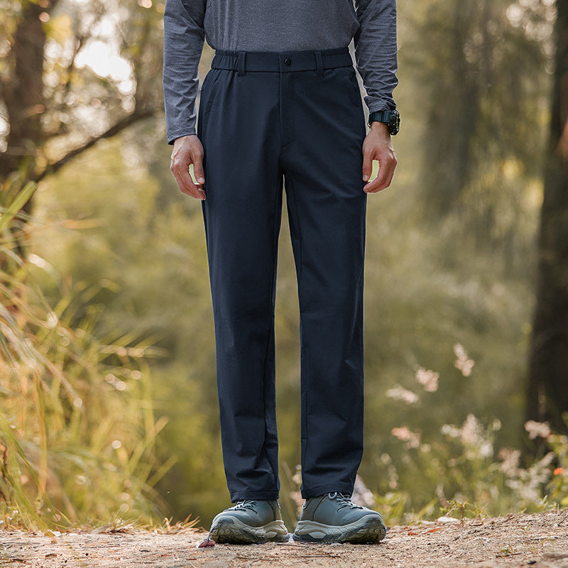 Herren Sommerhose Elastisch Mit Seitentaschen