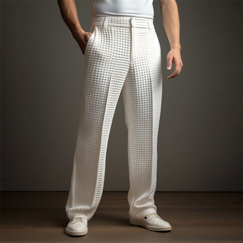 Herren Freizeithose Bequem Strukturiert Casual