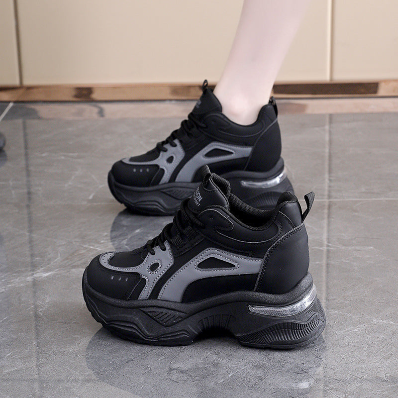 Damen Sneaker Sportlich atmungsaktiv Laufsohle