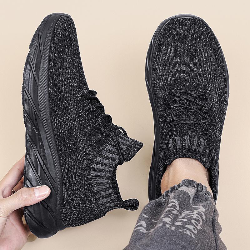 Damen Sneaker Strick Schuhe Rutschfest bequem