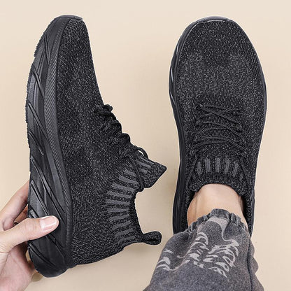 Damen Sneaker Strick Schuhe Rutschfest bequem