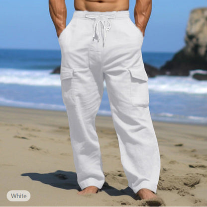 Herren Cargo-Hose Bequem Freizeit mit großen Taschen