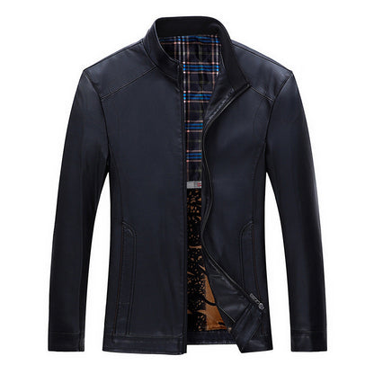 Lederjacke Herren Schwarz Elegant