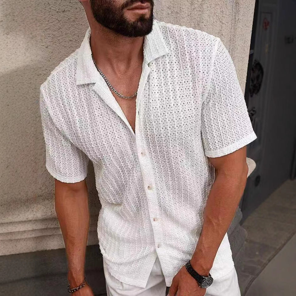 Herren Kurzarmhemd Freizeit Hemd Modern Berlin - BerlinGlamour