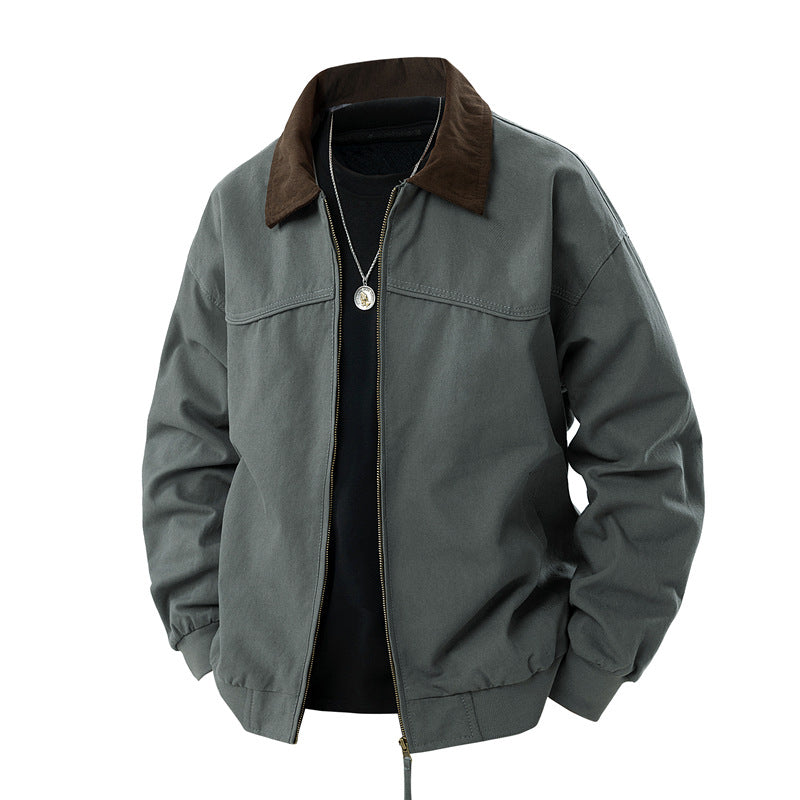 Herren Outdoor Jacke Leicht Wasserdicht Mit Taschen