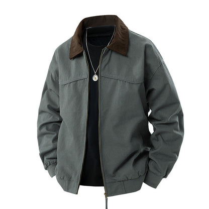 Herren Outdoor Jacke Leicht Wasserdicht Mit Taschen