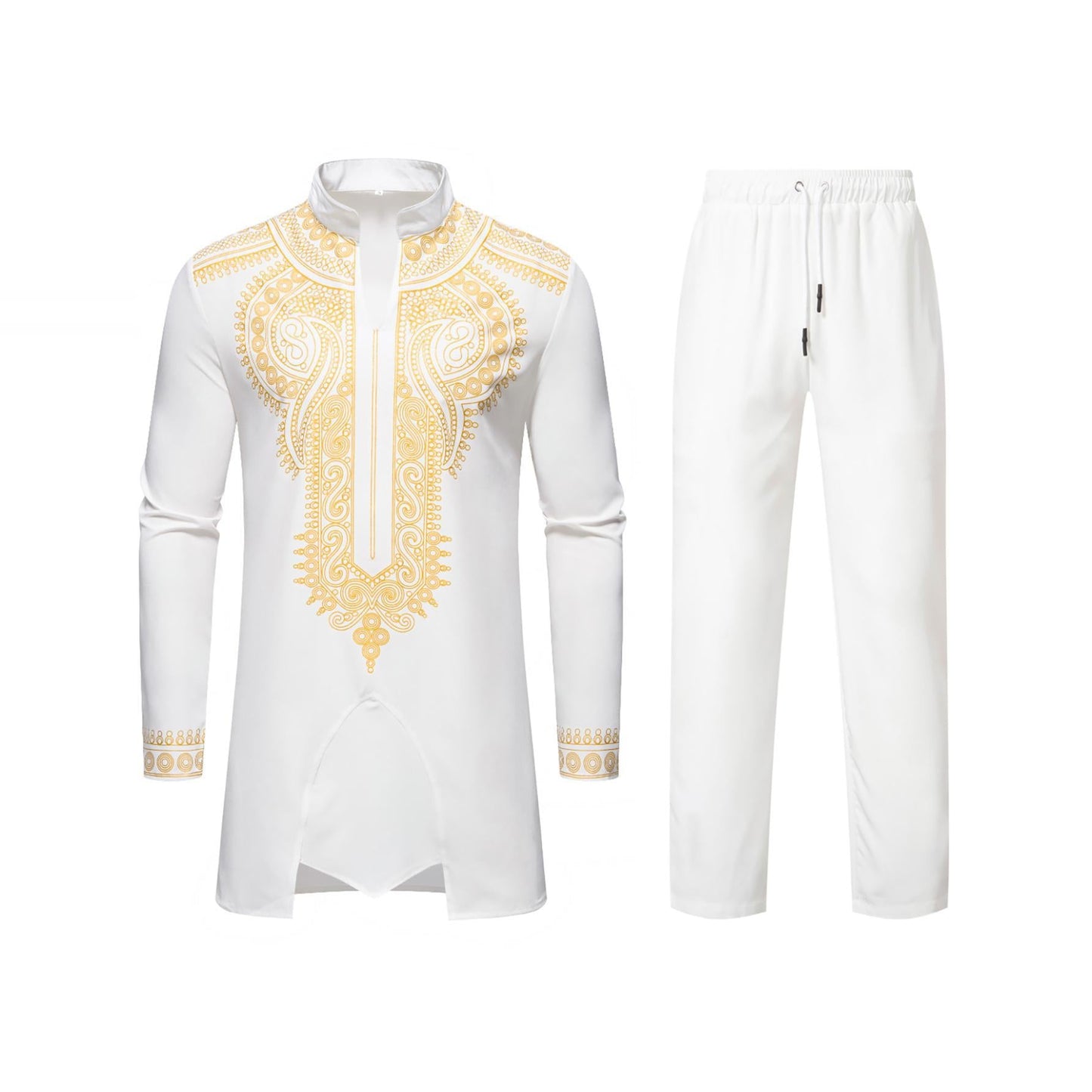 Herren Kaftan Outfit Traditionell Stickerei Elegante Mode