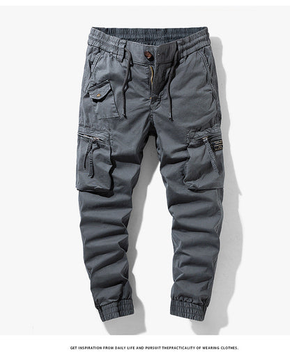 Herren Cargo-Hose Praktisch mit Seitentaschen Elastisch