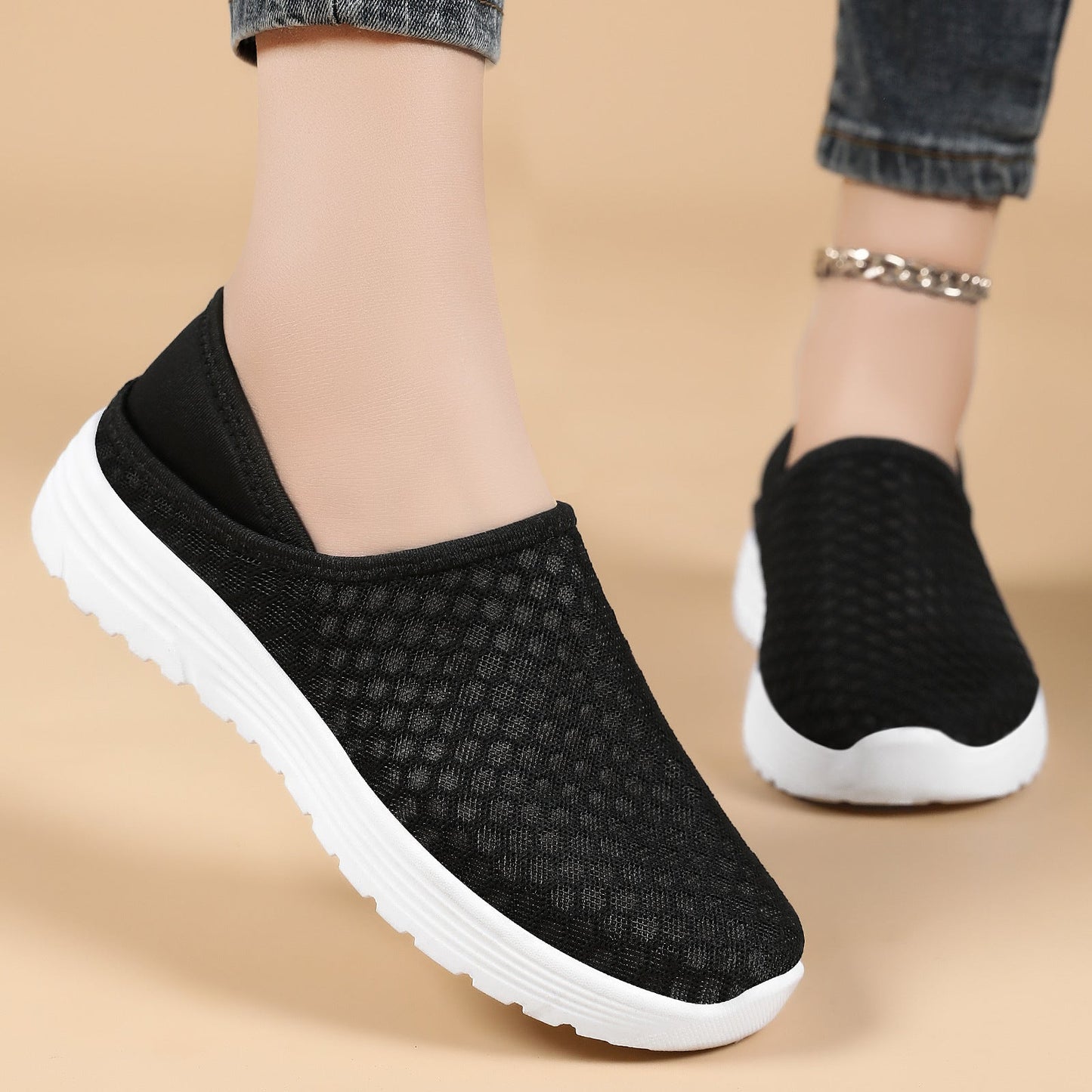 Damen Sportschuhe Atmungsaktiv Flexibel Sneaker