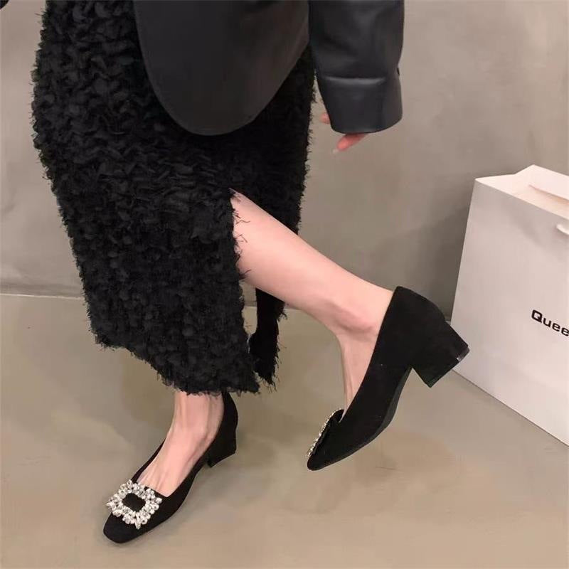 Damen Pumps mit Schmucksteinen Glitzer High Heel