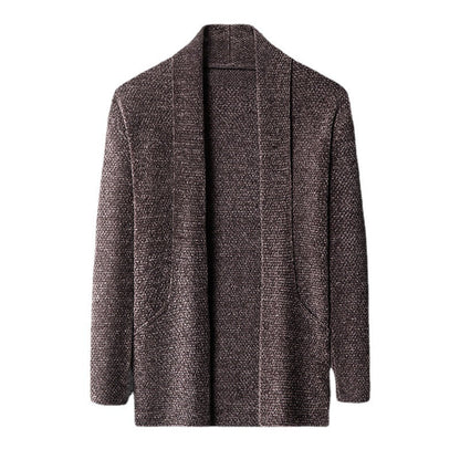Herren Strickjacke Modern Kuschelig Hochkragen
