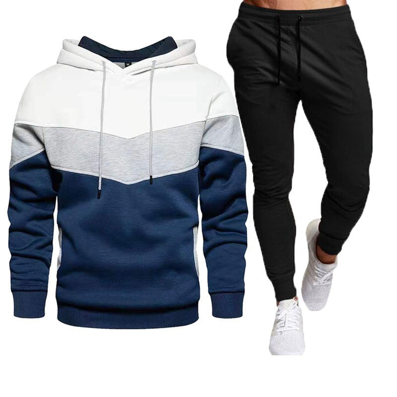 Herren Sport-Outfit Sweatshirt Jogginghose Set Sportlich