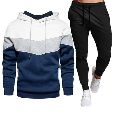 Herren Sport-Outfit Sweatshirt Jogginghose Set Sportlich