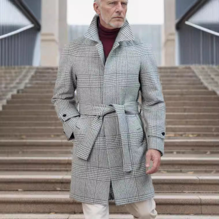 Herren Trenchcoat Modern mit Taschen und Slim Fit - BerlinGlamour