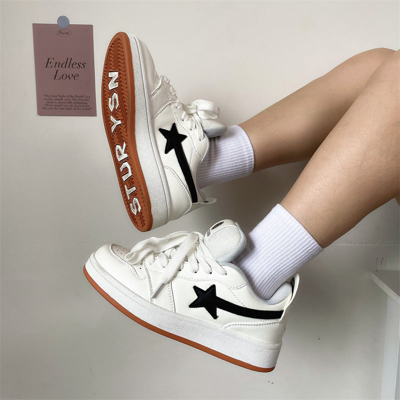 Damen Sneaker Sternen-Design Bequem Sneakers Frauen - BerlinGlamour