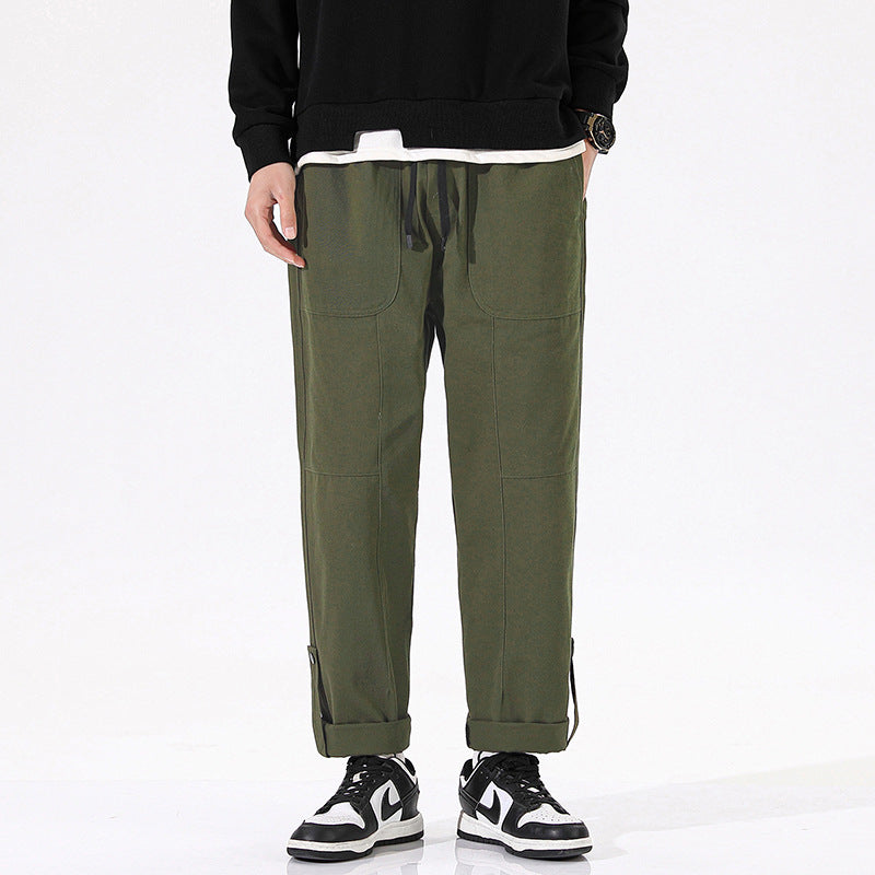 Herren Cargo-Hose Bequem Freizeit Hose Mit Taschen - BerlinGlamour