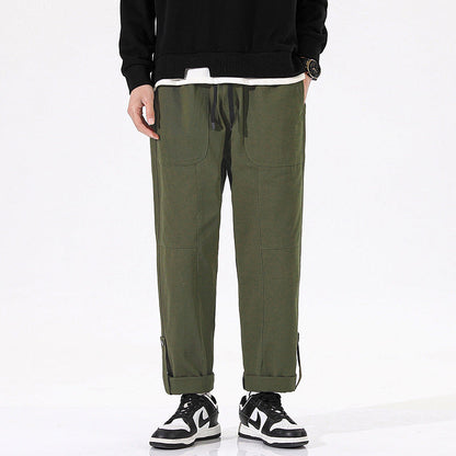 Herren Cargo-Hose Bequem Freizeit Hose Mit Taschen - BerlinGlamour