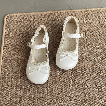 Damen Schuhe Mary Jane Rüschendetail Komfort Innenfutter