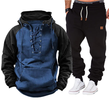 Herren Kapuzenpullover Lässig Mit Schnürverschluss Bequem
