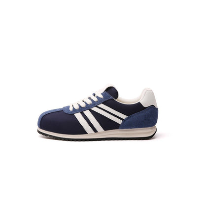 Damen Sneaker Retro Laufschuhe Wildleder Optik Frauen Schuhe