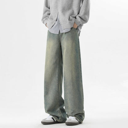 Herren Jeanshose Bequem Weites Bein Komfort Schnitt