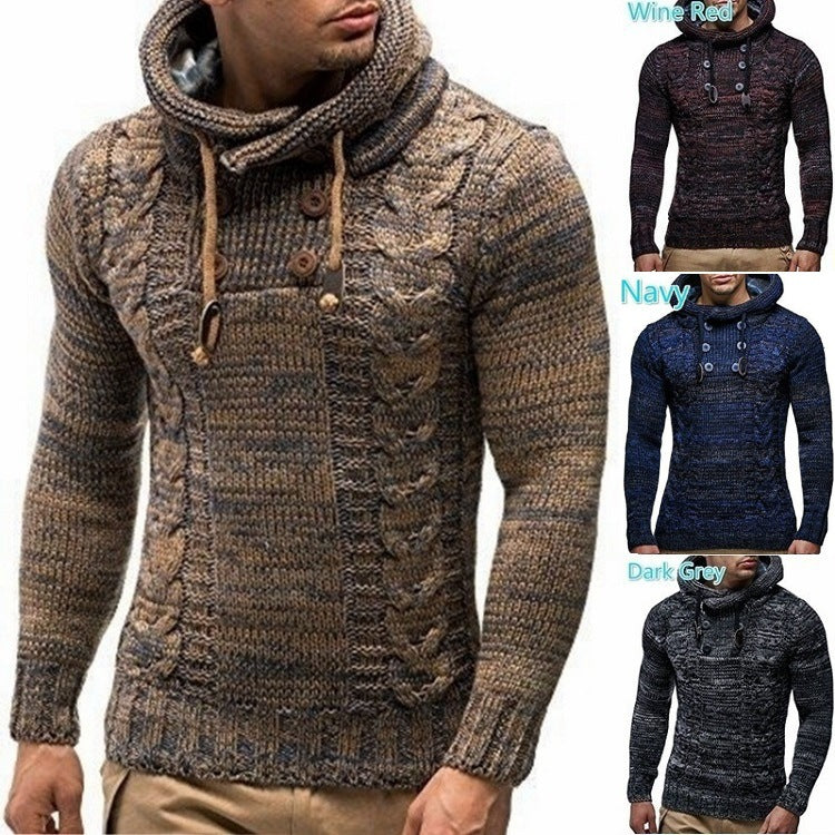 Herren Kapuzenpullover Strickmuster Modern Trendy - BerlinGlamour