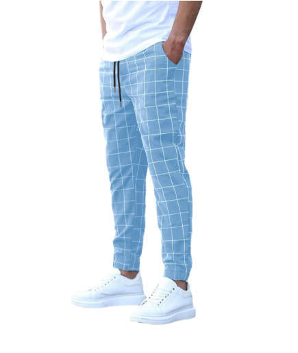 Herren Karohose Lässig Bequem Stadtstyle