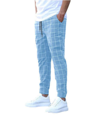 Herren Karohose Lässig Bequem Stadtstyle