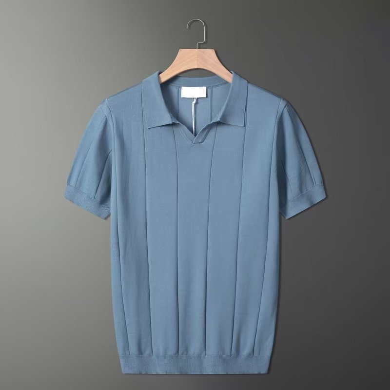 Mintgrünes Poloshirt Retro Style