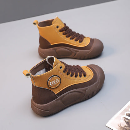 Damen Sneaker Hoch High-Top Komfort Schuhe Rutschfest