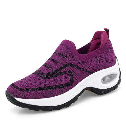 Damen Sneaker Bequem Mesh Laufsohle Luftpolster