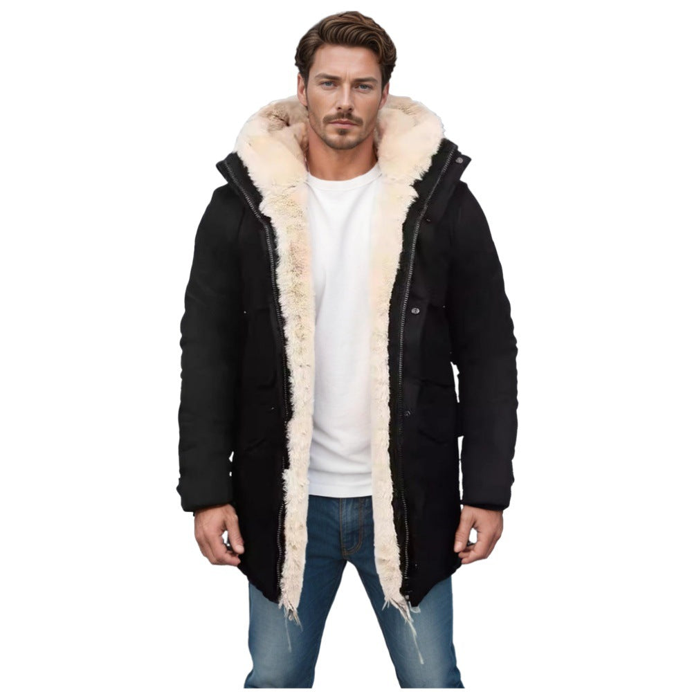Damen Parkajacke Warm Sherpa Futter Winterjacke - BerlinGlamour