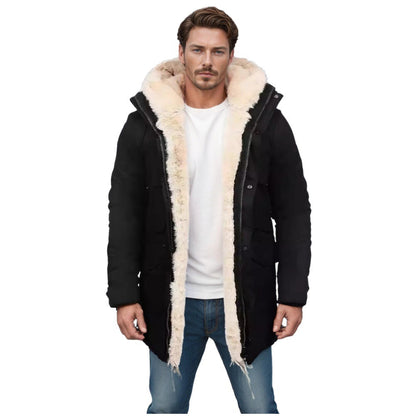 Damen Parkajacke Warm Sherpa Futter Winterjacke - BerlinGlamour