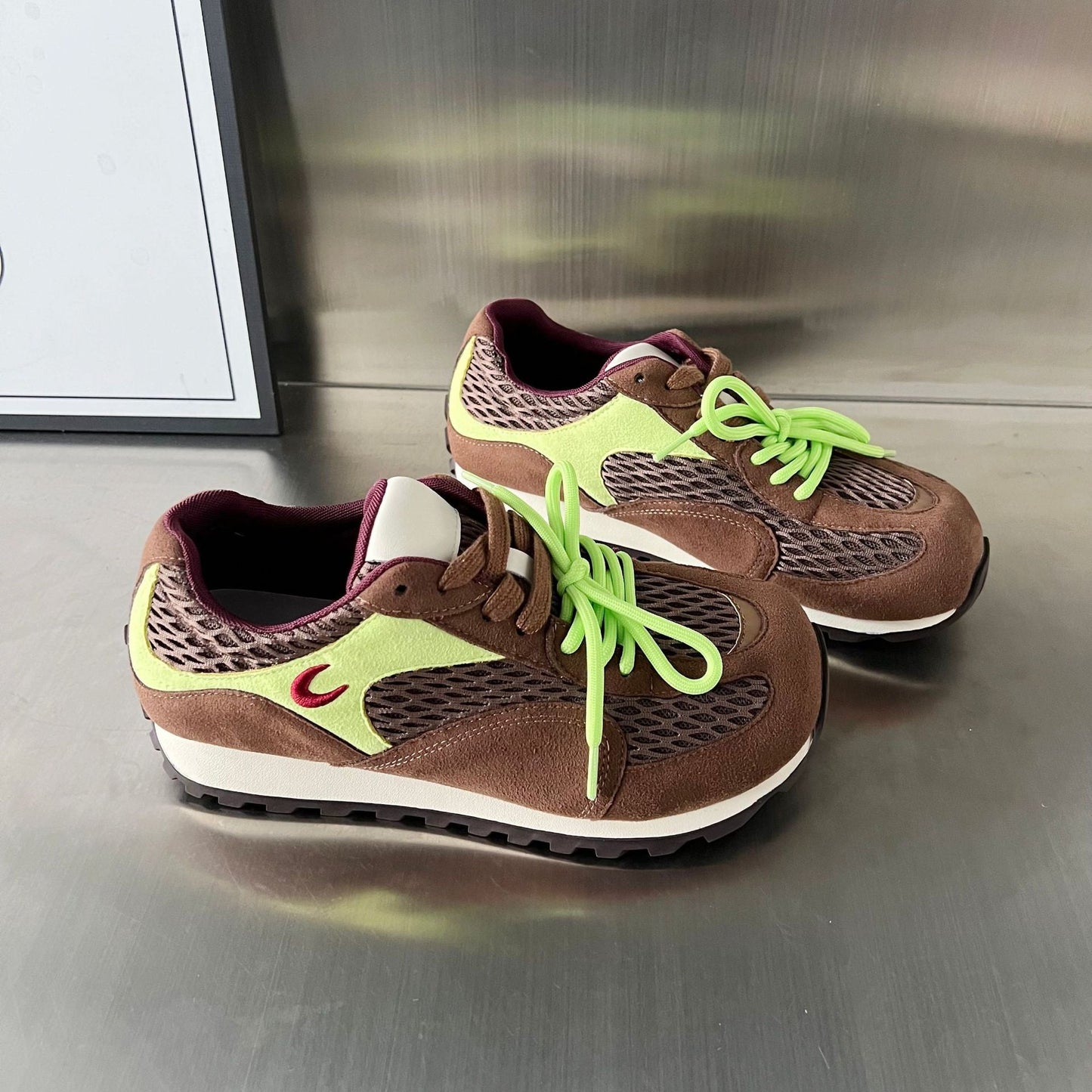 Damen Laufschuhe Sportlich Atmungsaktiv mit Rutschfester Sohle