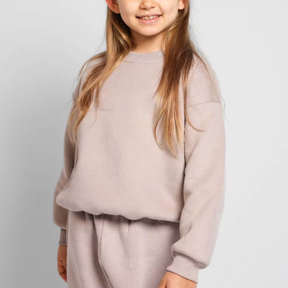Damen Sweatshirt Oversized Schultern Hochkragen Bequem