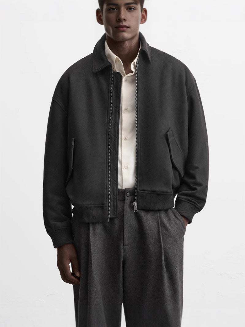 Herren Steppjacke Lässig Mit Taschen Modern