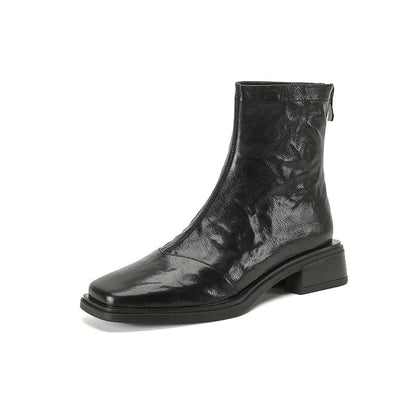 Damen Ankle Boots Elegant Metall Detail Schuhe