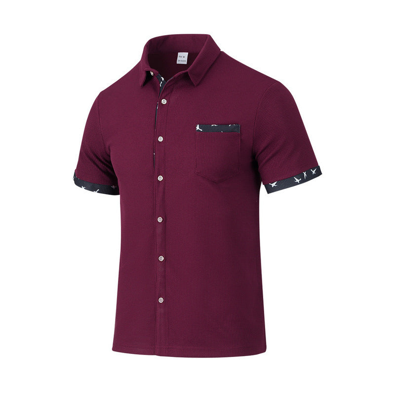 Herren Kurzarmhemd Modern Stilvoll Berlin