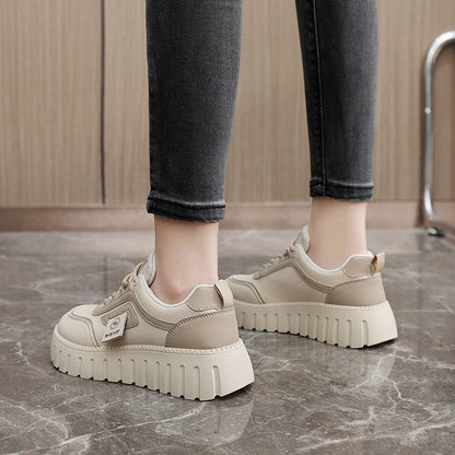 Damen Sneaker Chunky Plattform Schuhe Bequem Laufsohle