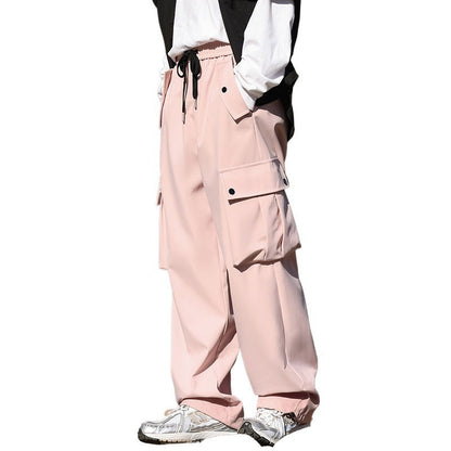 Herren Damen Cargo Hose Bequem Vieltaschig Lässig