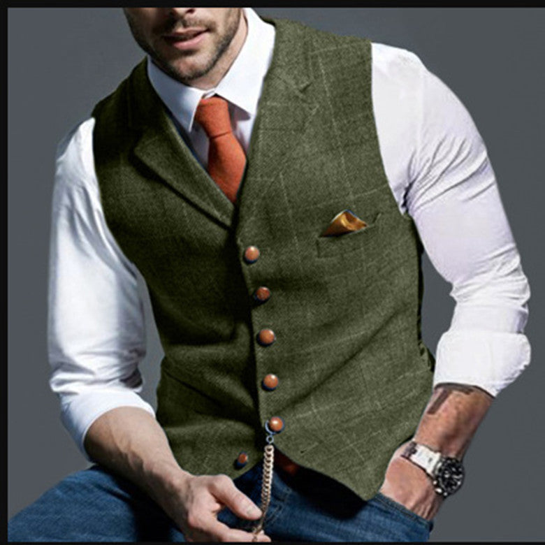 Herren Weste Elegante Slim Fit mit feinem Stoff