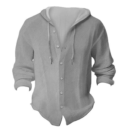 Herren Kapuzenpullover Strukturiertes Design Modern