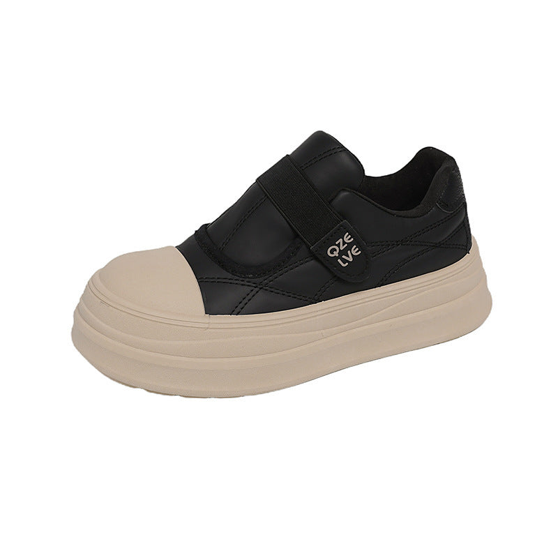 Damen Sneaker Slip-On mit Klettverschluss und weicher Sohle