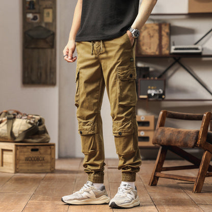 Herren Cargo-Hose Bequem Elastisch Reißverschluss