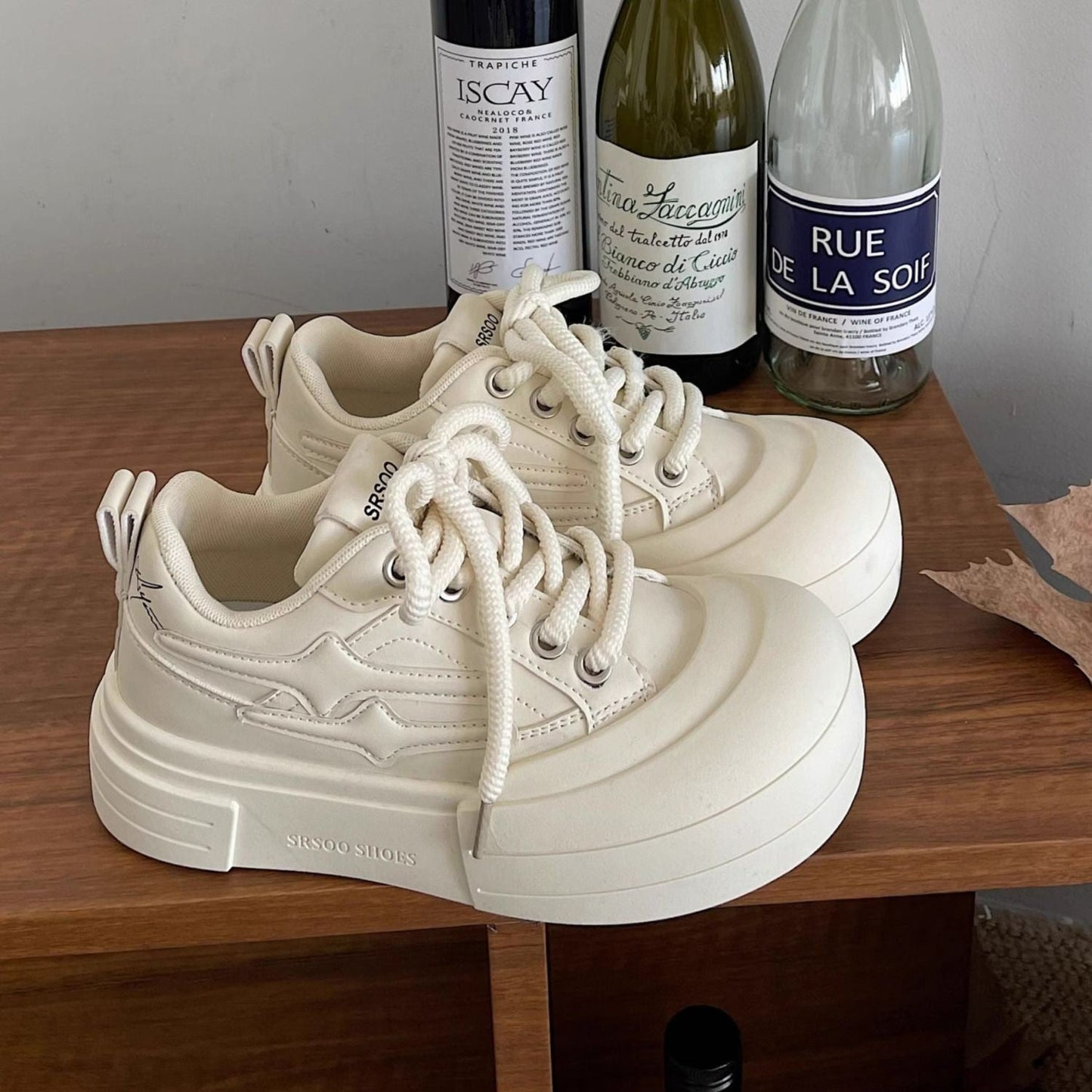 Damen Sneaker Plattform atmungsaktiv extra dämpfend