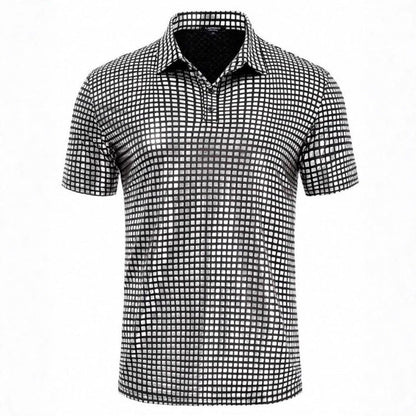 Herren Polo-Shirt Modern Grafik Muster Trendy - BerlinGlamour