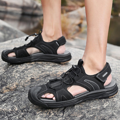Herren Treksandalen Outdoor verstellbar mit Schnellverschluss